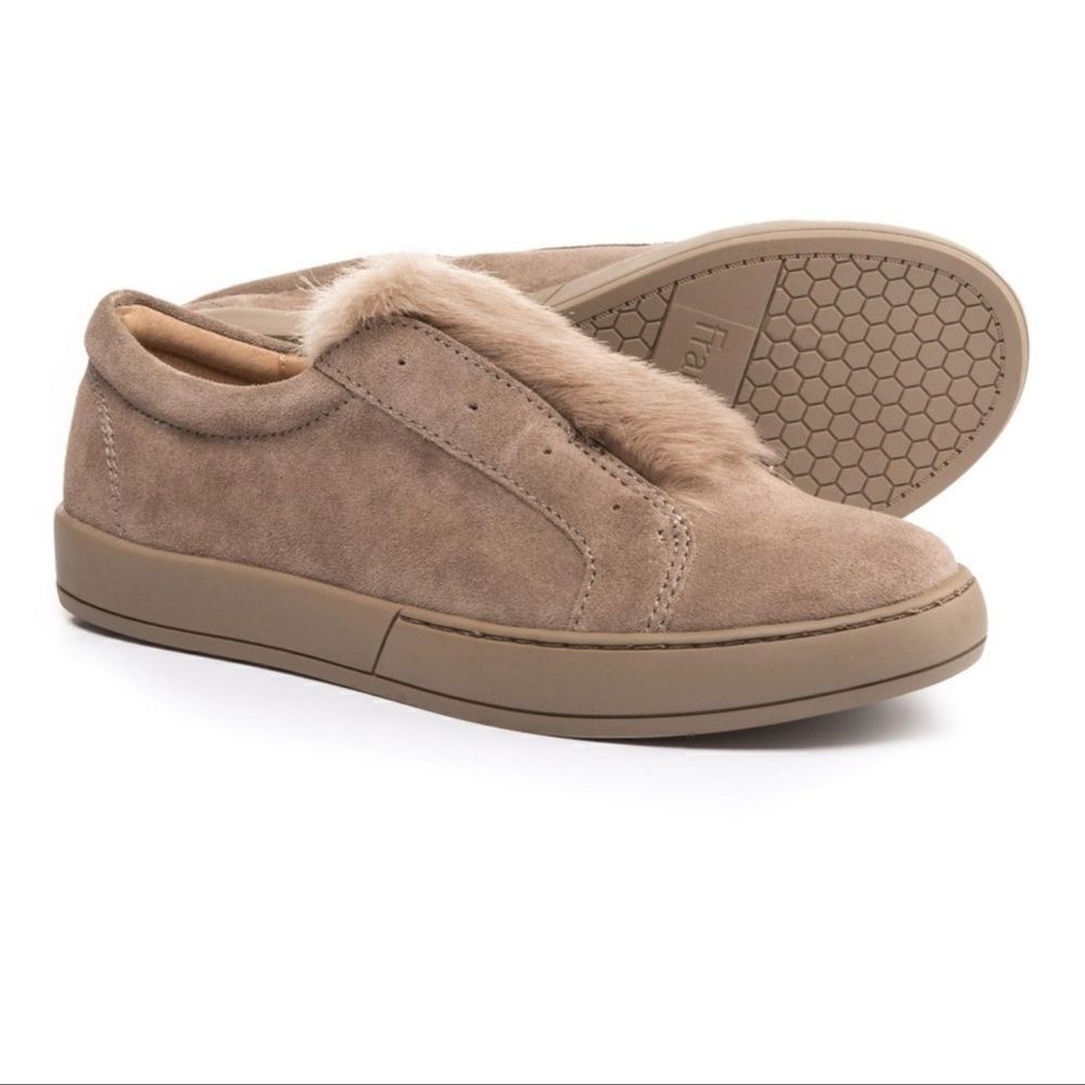 Franco Sarto Faux Fur Slip on Sneakers